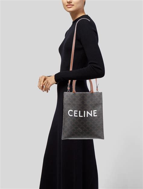 celine vertical cabas triomphe|Celine cabas tote small.